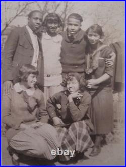 ANTIQUE AFRICAN AMERICAN FLAPPER GIRLS IN or KY BOYS OUR GANG TRIO GROUP PHOTOS