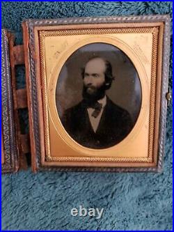 ANTIQUE AMBROTYPE PHOTO Portrait of Man