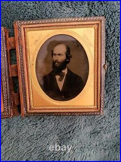 ANTIQUE AMBROTYPE PHOTO Portrait of Man