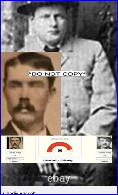AUTHENTIC Wyatt Earp, & Charlie Bassett Tintype Photo. Way, SUPER RARE! SEE