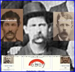 AUTHENTIC Wyatt Earp, & Charlie Bassett Tintype Photo. Way, SUPER RARE! SEE