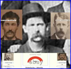 AUTHENTIC Wyatt Earp, & Charlie Bassett Tintype Photo. Way, SUPER RARE! SEE