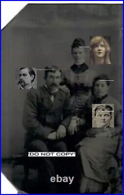 AUTHENTIC Wyatt Earp, Josie Earp & Urilla Sutherland Earp Tintype. Scandalous