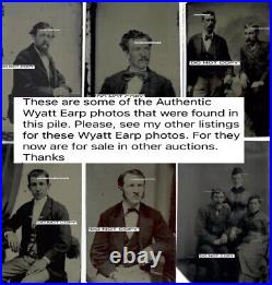 AUTHENTIC Wyatt Earp, Josie Earp & Urilla Sutherland Earp Tintype. Scandalous