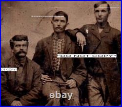 AUTHENTIC Young Dodge City, Wyatt Earp & Doc Holliday & Luke Short Tintype