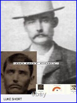 AUTHENTIC Young Dodge City, Wyatt Earp & Doc Holliday & Luke Short Tintype