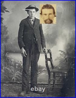 AUTHENTIC Young, Stoic Jesse James Outlaw Tintype Photo