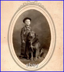Adorable 1909 Vernon Riegel & Sheppie XL Cab Card Genealogy Research Included