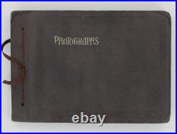 African American Antique Photo Album 1900s Black Cowboy Interracial Ebony J15151