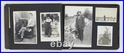 African American Antique Photo Album 1900s Black Cowboy Interracial Ebony J15151