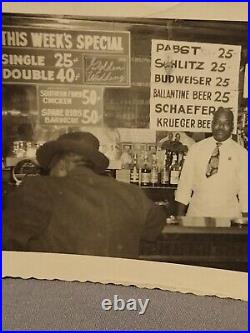 African American Bar owner Chicken an Barbecue Rib sign Louisiana