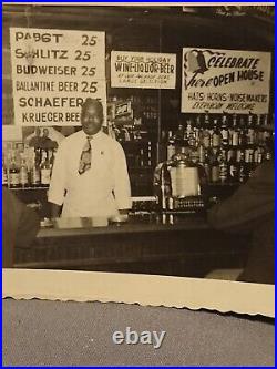 African American Bar owner Chicken an Barbecue Rib sign Louisiana