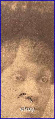 African American Beauty Black Victorian Dress Hat Textiles Flower Emotions Photo