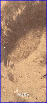 African American Beauty Black Victorian Dress Hat Textiles Flower Emotions Photo