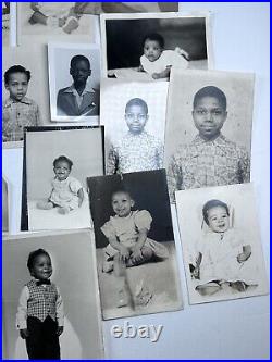 African American Black Photo Lot #1 Vintage Children