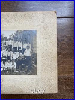 African American Boys Patriotic Group Photo Costumes Guns & Drums Vintage Photo