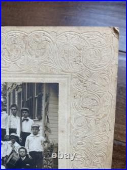 African American Boys Patriotic Group Photo Costumes Guns & Drums Vintage Photo