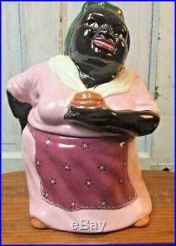 African American Carol Gifford Pancake Mammy Gold Black Americana Cookie Jar