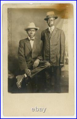 African American Don Gangster 1900 Serious Stern Intimidating Chomping Cigar