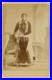 African American Fashion Photo 1870 Elegant Black Lady Beaded Hoop Stylish Dress