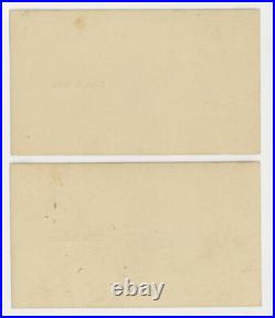 African American Husband Wife 1990 Matching CDV Photo Set Distinguished Preppy