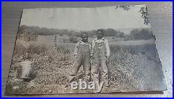 African American Kids Boys Children 1940s Farm Field In KY B&W Photograph 5x7