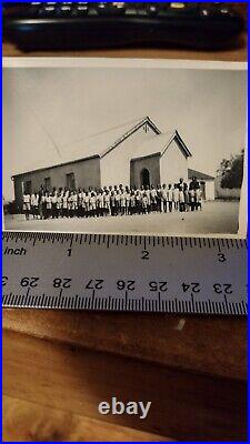 African American One Room Church School Class outside Texas