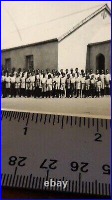 African American One Room Church School Class outside Texas
