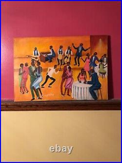 African American Party/Dance Theme Oil Painting