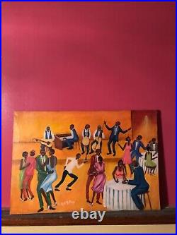 African American Party/Dance Theme Oil Painting