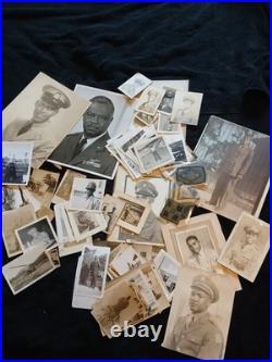 African American Photo Lot OF 107 COLORED MILITARY WW2 MOSTLY