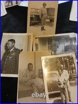 African American Photo Lot OF 107 COLORED MILITARY WW2 MOSTLY