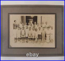 African American School Children Some Barefooted, Cabinet Card Photo, Texas 1890
