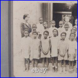 African American School Children Some Barefooted, Cabinet Card Photo, Texas 1890