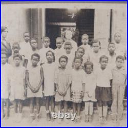 African American School Children Some Barefooted, Cabinet Card Photo, Texas 1890