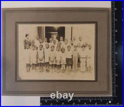 African American School Children Some Barefooted, Cabinet Card Photo, Texas 1890
