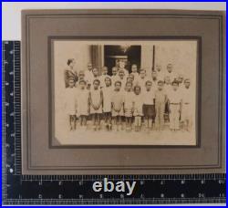 African American School Children Some Barefooted, Cabinet Card Photo, Texas 1890
