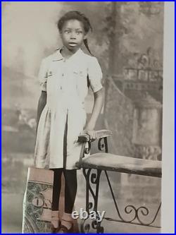 African American School Photos COLORED SCHOOL GIRL WHITE DRESS