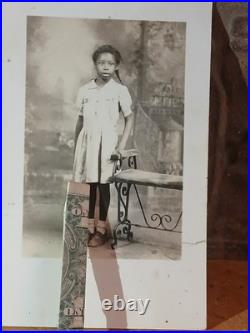 African American School Photos COLORED SCHOOL GIRL WHITE DRESS