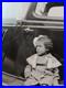 African American SchoolColored Girl Mixed SITTING ON CAR