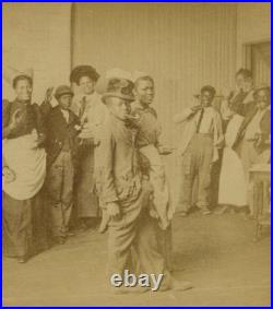 African American Wedding 1890 Black Celebration Bride Groom Ceremony Party Photo