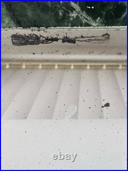 African American Woman with Phone Reversible Vanity Hand Mirror Black Americana