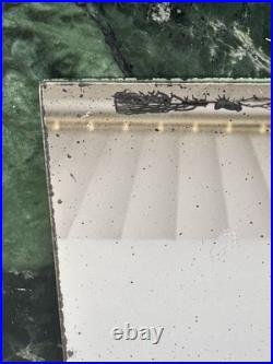 African American Woman with Phone Reversible Vanity Hand Mirror Black Americana