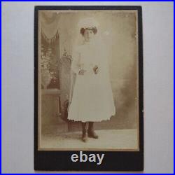 African American Young Lady Christening, Cabinet Card Photo, S. A. Texas 1890's