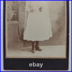 African American Young Lady Christening, Cabinet Card Photo, S. A. Texas 1890's