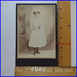 African American Young Lady Christening, Cabinet Card Photo, S. A. Texas 1890's