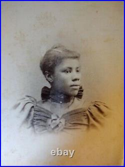 African American female cabinet card fromRichmond Virginia' confederate st