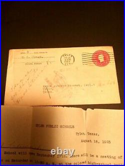 African American letter with racist words letter an envelope