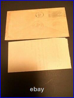 African American letter with racist words letter an envelope