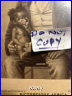 African-american Man & Child Sucking Thumb. 1870 J. F. Ryder Picturesque Africa